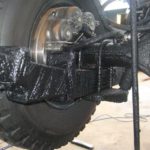 Speedliner protective coating on chassis equipment